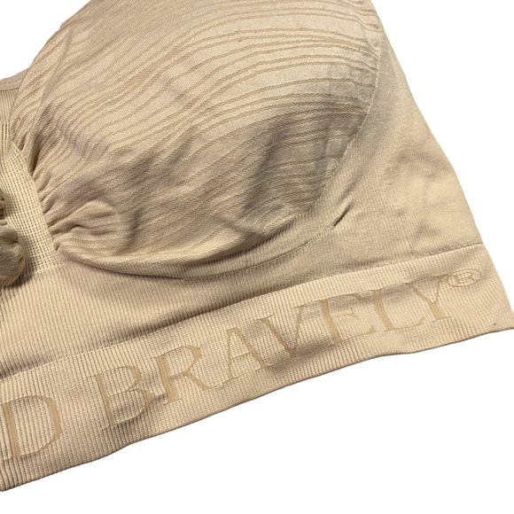 KINDRED BRAVELY XL Nursing Bras Pumping (set of 2) Beige Tan Soft Feeding - Picture 4 of 14